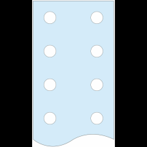  BARRE JDB VERTICAL PERFO. 80X5 