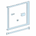  CADRE SUPP. PLASTRON 10M L650 