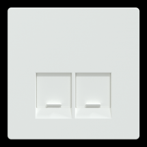  ENJO SIMPLE RJ45X2 BLANC LOTUS 