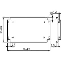  PLATEAU SUPP.HOR.-PLAX53 