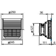  FILT.CAP.IP55 CEM125X125 