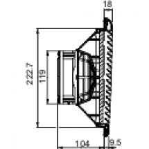  VENTIL.165M3-H 115V IP54 