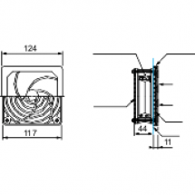  VENTILAT. 65M3-H115V NOIR 