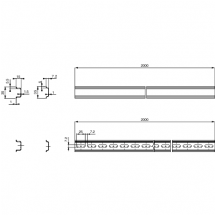  RAIL DIN SYM.7,5X35PERF2M 