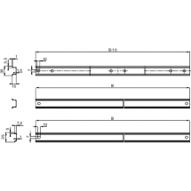  RAIL DIN SYMET.7,5X35 300 