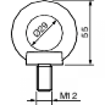  4 ANNEAU LEVAG.ARM.SM M12 