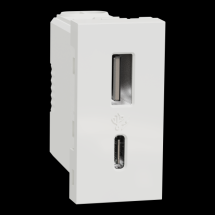  Charg USB A+C 15W 1mod blc 