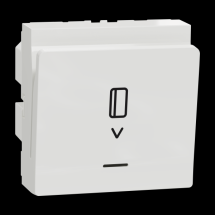  Cde  carte elect 10A 2m Blanc 