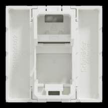  Prise 1 RJ45 Keyst 2m Blc ant 