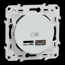  Prise double USB A+C Blc RECY 