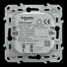  Chargeur USBA 7,5W+C 45W Blanc 
