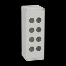  BOITE VIDE GRISE 8 TROUS 22MM 