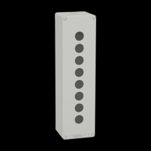  BOITE VIDE GRISE 8 TROUS 22MM 