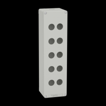  BOITE VIDE GRISE 10 TROUS 22MM 