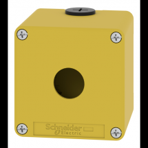  BOITIER VIDE JAUNE 1 TROU 22MM 