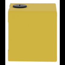  BOITIER VIDE JAUNE 1 TROU 22MM 