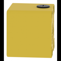  BOITIER VIDE JAUNE 1 TROU 22MM 