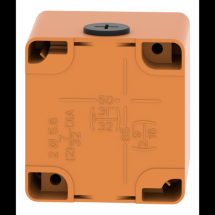  BOITE VIDE ORANGE 1 TROU 22MM 