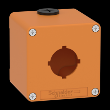  BOITE VIDE ORANGE 1 TROU 30MM 