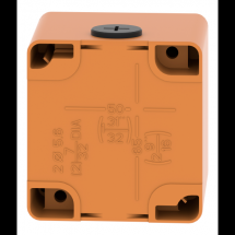  BOITE VIDE ORANGE 1 TROU 30MM 