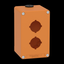  BOITE VIDE ORANGE 2 TROUS 30MM 