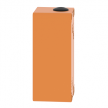  BOITE VIDE ORANGE 4 TROUS 22MM 