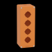  Boite mtal vide orange - M25 