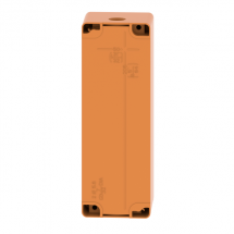  BOITE VIDE ORANGE 4 TROUS 30MM 