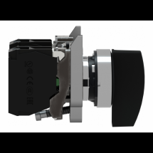  BOUTON TOURNANT NOIR DIAM 
