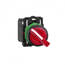  BOUTON TOURNANT LUMINEUX ROUGE 