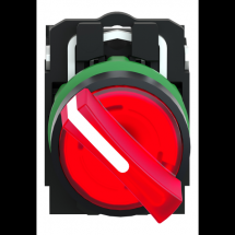  BOUTON TOURNANT LUMINEUX ROUGE 