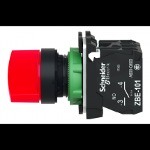  BOUTON TOURNANT LUMINEUX ROUGE 