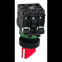  BOUTON TOURNANT LUMINEUX ROUGE 