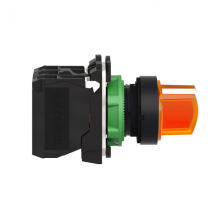  BOUTON TOURNANT LUMINEUX JAUNE 