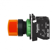  BOUTON TOURNANT LUMINEUX JAUNE 