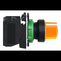  BOUTON TOURNANT LUMINEUX JAUNE 