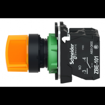  BOUTON TOURNANT LUMINEUX JAUNE 