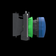  VOYANT DEL 24 V BLEU PUSH IN 