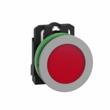  VOYANT DEL O22 FLUSH ROUGE 24V 