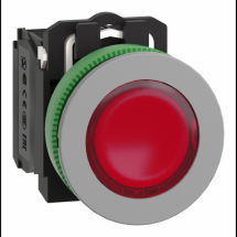  BP LUM FLUSH ROUGE 1O+1F 24V 