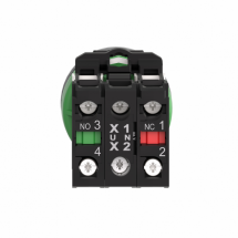  BP LUM FLUSH ROUGE 1O+1F 24V 