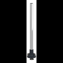  TUBE ALU 400 MM PIED PLAS 