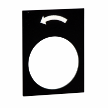  ETIQ 30X40MM NOI ROT GAUCHE PV 