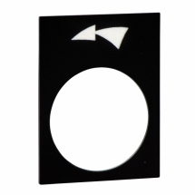  ETIQ 30X40MM NOI GAUCHE PV-GV 