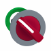  TETE BT FLUSH 2 POS FIXE ROUGE 
