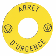  ETIQ DIAM 45MM ARRET D UR 