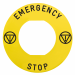  ETIQUETTE EMERGENCY STOP 