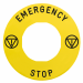  ETIQUETTE JAUNE EMERGENCY 