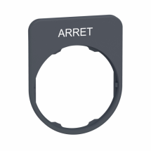  LEGEND PLATE WITH ARRET M 