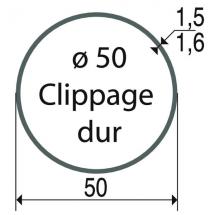  ROUE LT50 D.50 CLIP DUR UNITE 